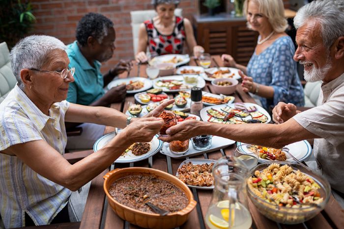 Dinner for elderly